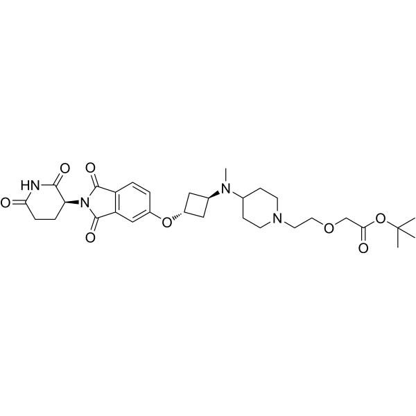 (S)-Thalidomide-O-(1S,3r)-C4H4-N(Me)-Pip-C2-OC-boc